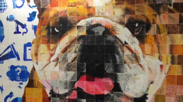 Bulldog mosaic